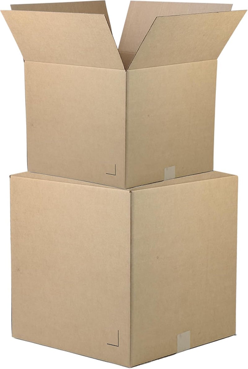 The Boxery صناديق شحن كرتونية مضلعة بنية/كرافت 7"x6"x6" - عبوة 25 | للتغليف، التعبئة، النقل والتخزين للأعمال/المنزل - متينة - صديقة للبيئة، قابلة لإعادة التدوير - مصنوعة في الولايات المتحدة الأمريكية - Image 1